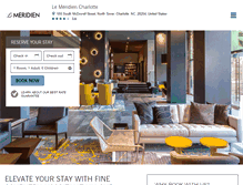 Tablet Screenshot of lemeridiencharlotte.com